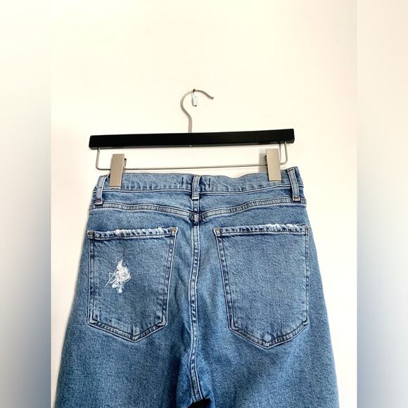 AGOLDE Nico High Rise Light Wash Distressed Slim Leg Jeans - Picture 8 of 14